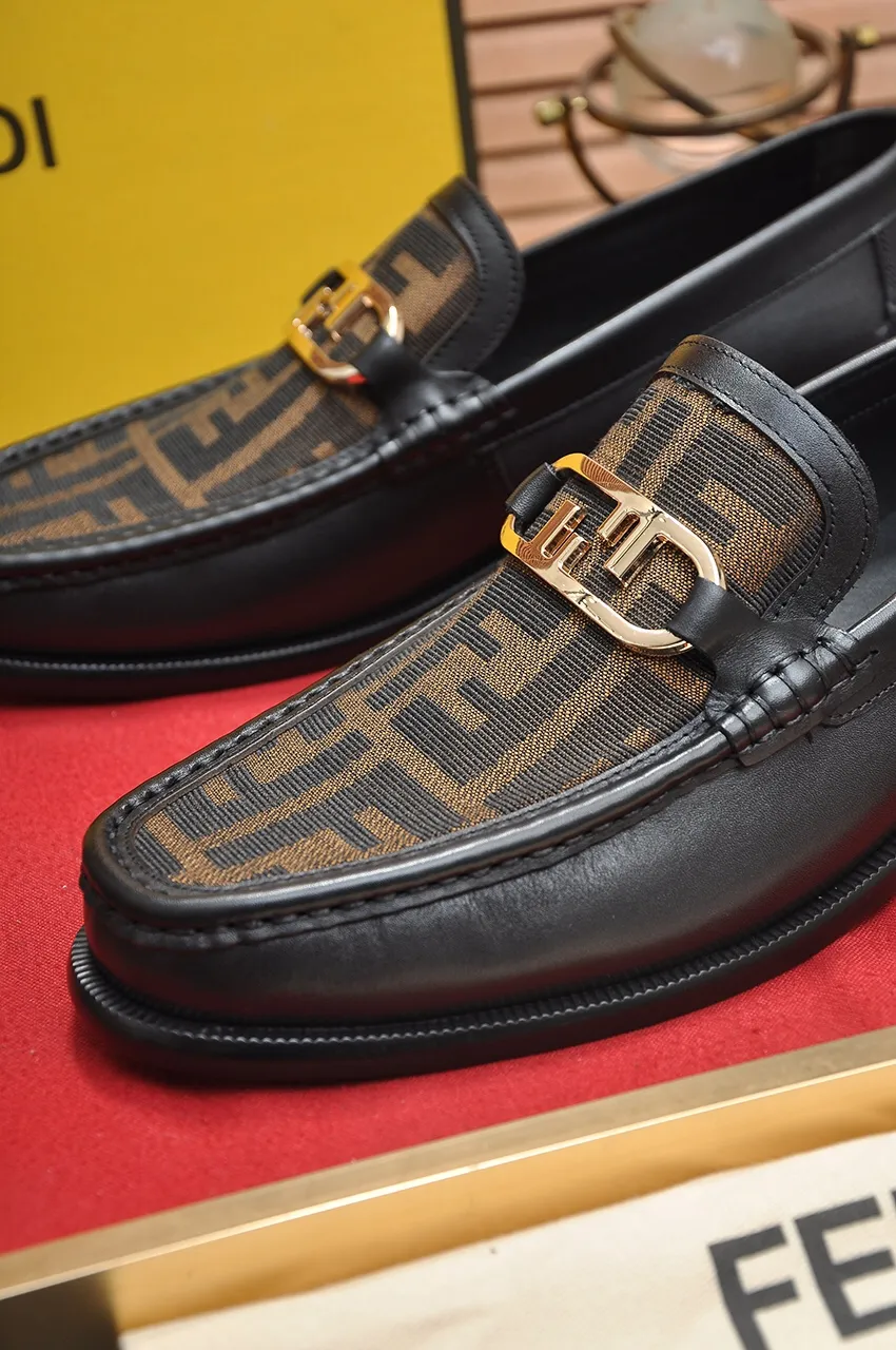 Men's shoes💰560💶[FENDI] The latest high-end men's shoes in Hong Kong! Original quality. The upper is made of imported cowhide material and cowhide lining! Super comfortable on the foot, original wear-resistant outsole, luxurious, fashionable, casual and versatile! Size: 38-45 (45 customized)